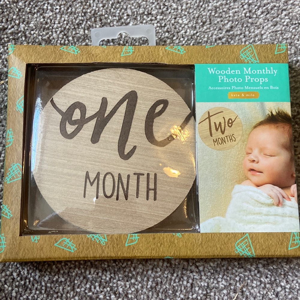 Wooden Monthly Photo Prop for babies